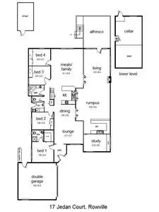 Floorplan of Homely house listing, 17 Jedan Court, Rowville VIC 3178