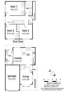 Floorplan of Homely townhouse listing, 4/64 Vinter Avenue, Croydon VIC 3136