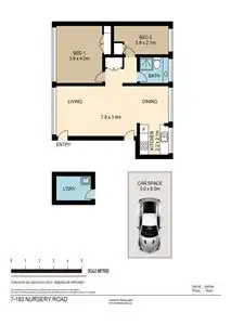 Floorplan of Homely unit listing, 7/183 Nursery Road, Holland Park West QLD 4121