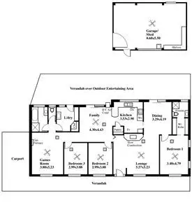 Floorplan of Homely house listing, 44 McHarg Road, Happy Valley SA 5159