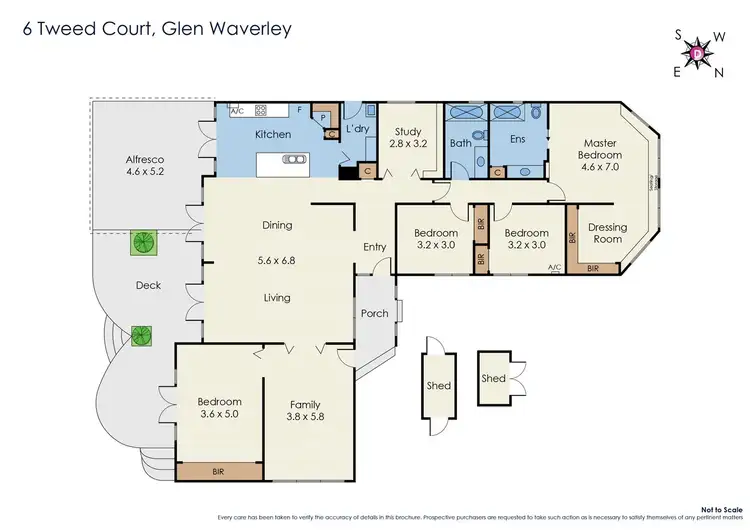 Floorplan of Homely house listing, 6 Tweed Court, Glen Waverley VIC 3150