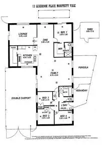 Floorplan of Homely house listing, 13 Leabrook Place, Morphett Vale SA 5162