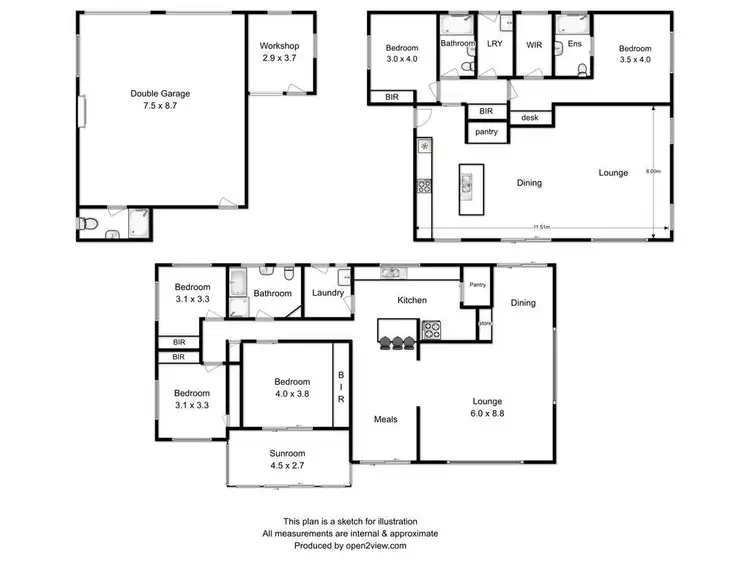 Floorplan of Homely house listing, 1-3 Jones Parade, Lewisham TAS 7173