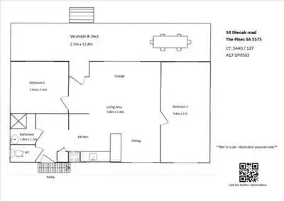 Floorplan of Homely house listing, 34 Sheoak road, The Pines SA 5577