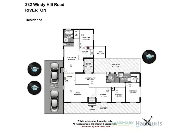 Floorplan of Homely rural property listing, 332 Windy Hill Road, Riverton SA 5412