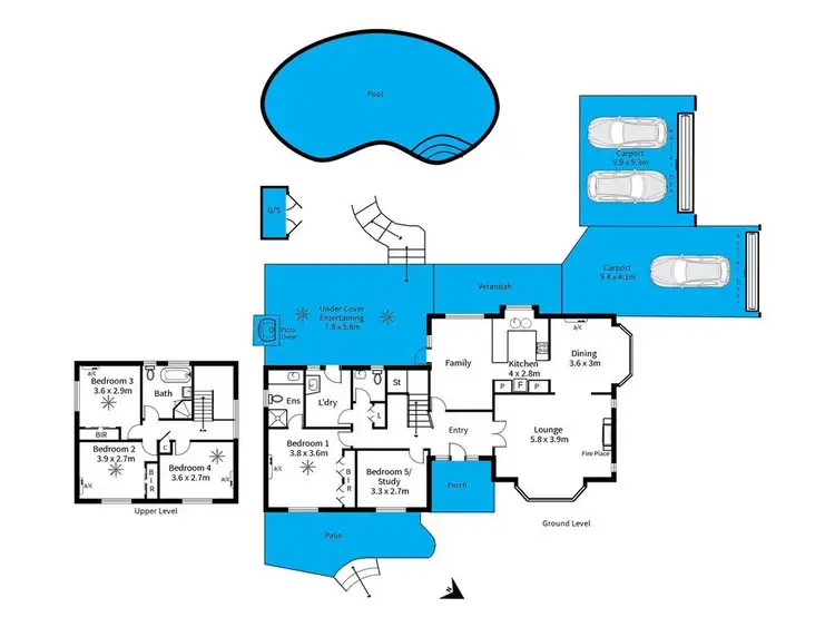 Floorplan of Homely house listing, 76 Bellaview Road, Flagstaff Hill SA 5159