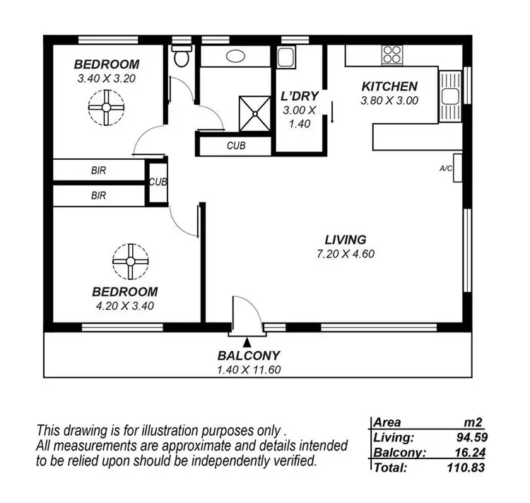 Floorplan of Homely unit listing, 3/5 The Parkway, Victor Harbor SA 5211