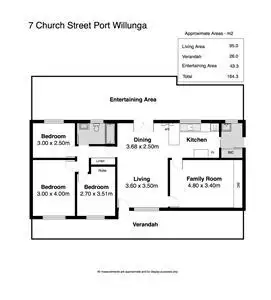 Floorplan of Homely house listing, 7 Church Street, Port Willunga SA 5173