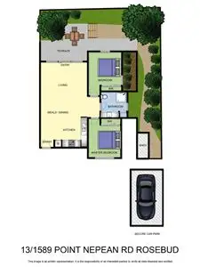 Floorplan of Homely apartment listing, 13/1587-1589 Point Nepean Road, Rosebud West VIC 3940