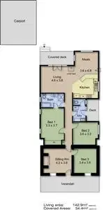 Floorplan of Homely house listing, 19 Melrose St, Mount Pleasant SA 5235