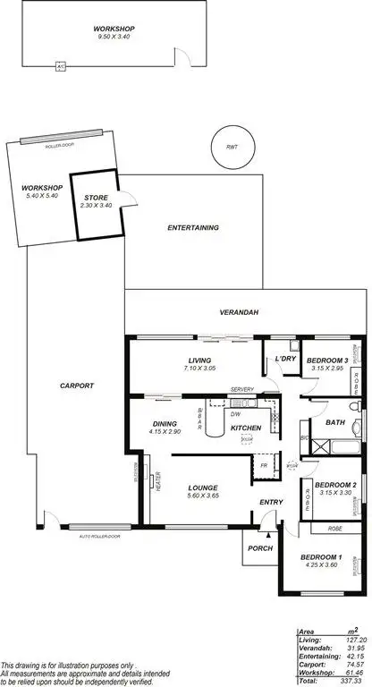 Floorplan of Homely house listing, 22 Foley Street, Salisbury Downs SA 5108