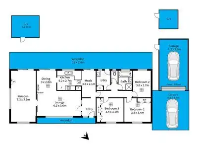Floorplan of Homely house listing, 18 Ebor Crescent, Aberfoyle Park SA 5159