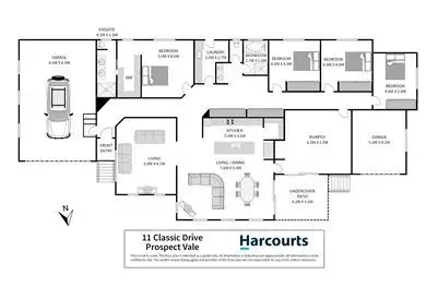 Floorplan of Homely house listing, 11 Classic Drive, Prospect Vale TAS 7250
