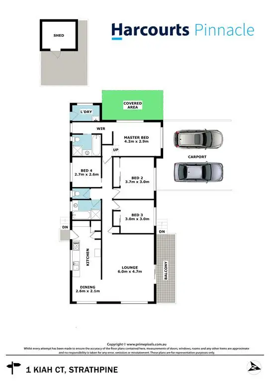 Floorplan of Homely house listing, 1 Kiah Ct, Strathpine QLD 4500