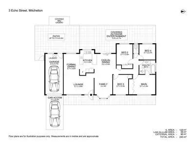 Floorplan of Homely house listing, 3 Echo Street, Mitchelton QLD 4053