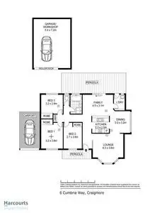 Floorplan of Homely house listing, 6 Cumbria Way, Craigmore SA 5114
