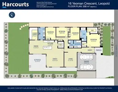 Floorplan of Homely house listing, 16 Yeoman Crescent, Leopold VIC 3224