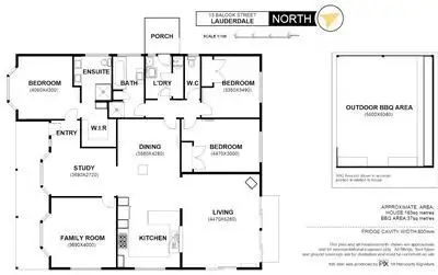 Floorplan of Homely house listing, 13 Balook Street, Lauderdale TAS 7021