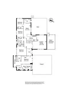 Floorplan of Homely house listing, 3 Teddington Way, Wantirna VIC 3152
