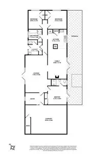 Floorplan of Homely house listing, 16 Glenwood Drive, Croydon VIC 3136