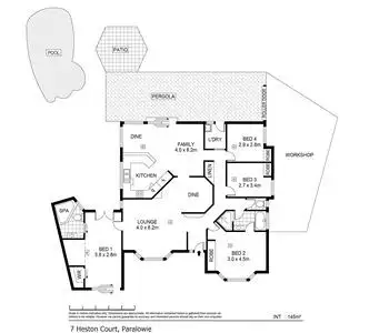 Floorplan of Homely house listing, 7 Heston Court, Paralowie SA 5108