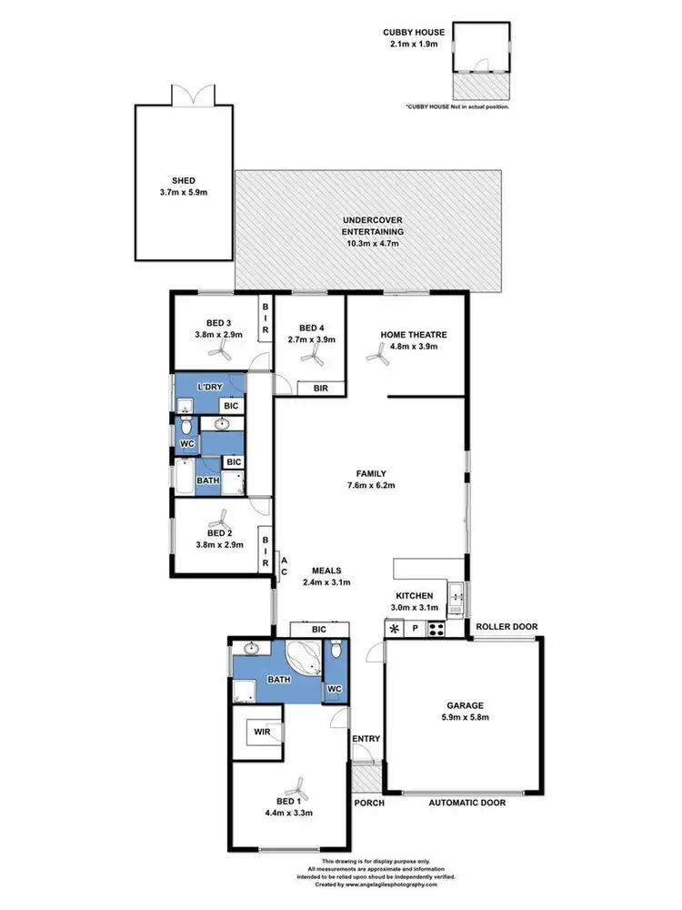 Floorplan of Homely house listing, 12 Fairway Drive, Mccracken SA 5211