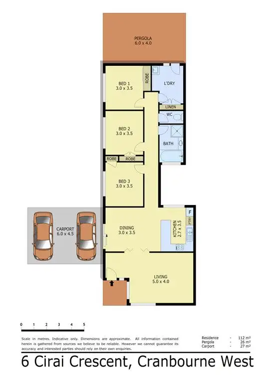 Floorplan of Homely house listing, 6 Cirai Crescent, Cranbourne West VIC 3977