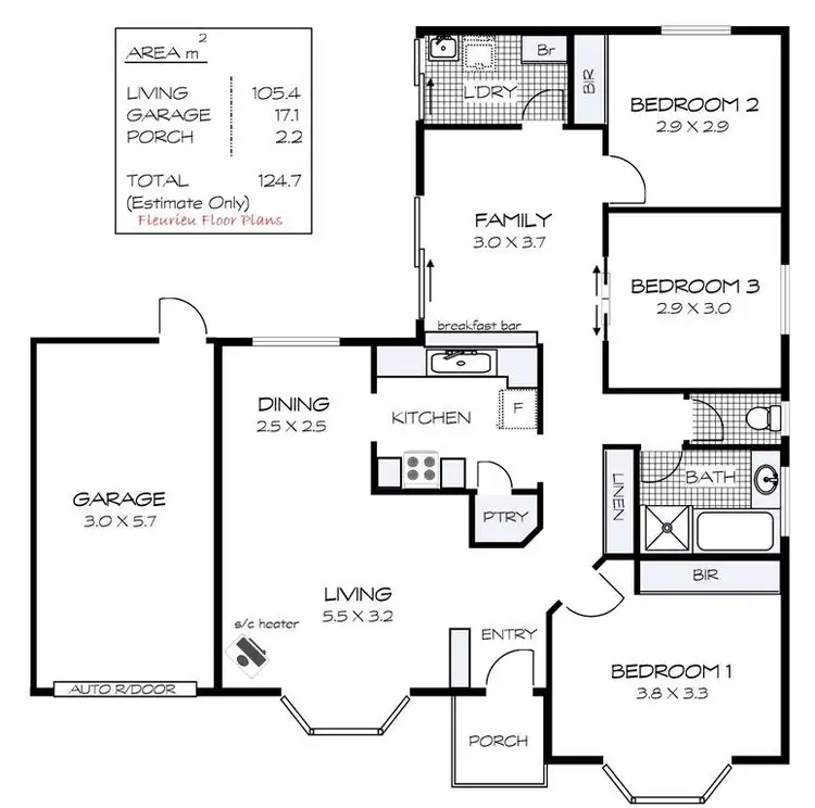 Floorplan of Homely house listing, 17 Blue Whale Court, Encounter Bay SA 5211