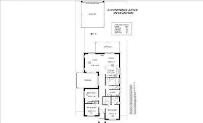 Floorplan of Homely house listing, 4 Coonawarra Avenue, Andrews Farm SA 5114