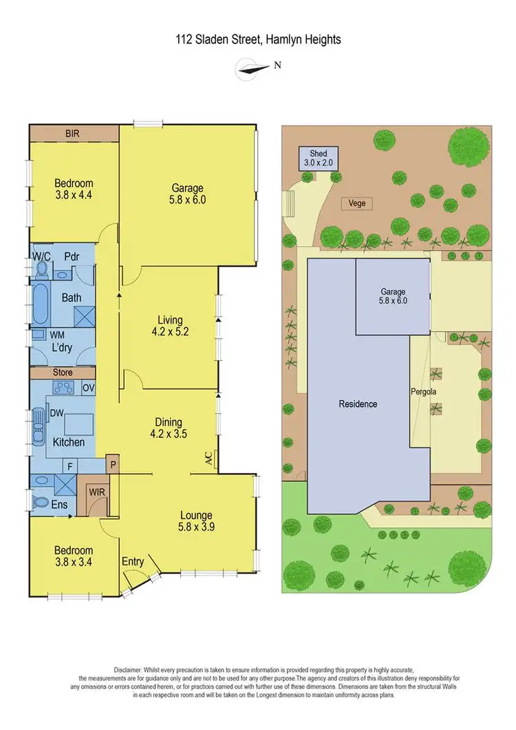 Floorplan of Homely house listing, 112 Sladen Street, Hamlyn Heights VIC 3215
