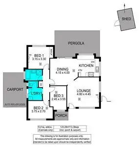 Floorplan of Homely house listing, 3 Cassab Court, Trott Park SA 5158