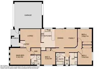 Floorplan of Homely house listing, 3 Mariners Way, Hastings VIC 3915