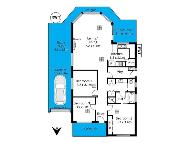 Floorplan of Homely house listing, 13 Wildi Court, Happy Valley SA 5159