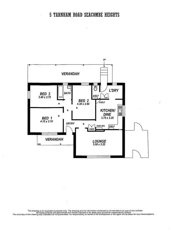 Floorplan of Homely house listing, 5 Tarnham Road, Seacombe Heights SA 5047