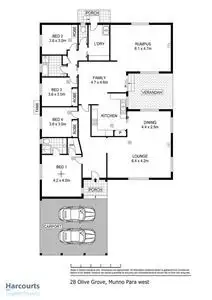 Floorplan of Homely house listing, 28 Olive Grove, Munno Para West SA 5115