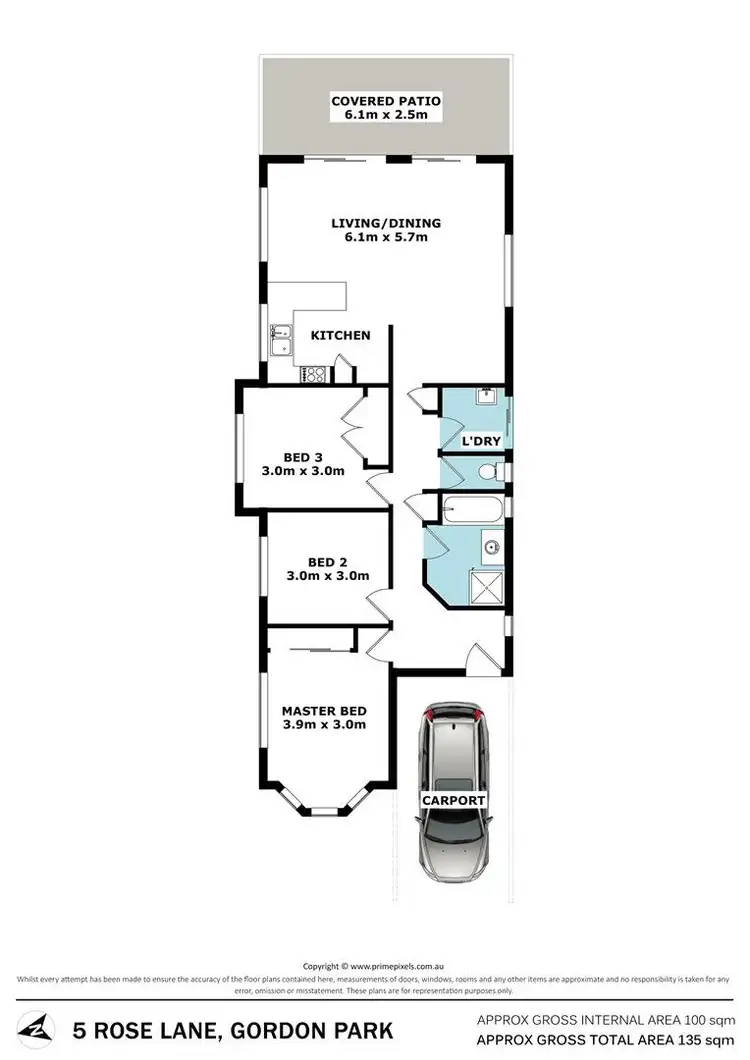 Floorplan of Homely house listing, 5 Rose Lane, Gordon Park QLD 4031