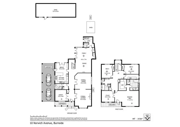 Floorplan of Homely house listing, 10 Norwich Avenue, Burnside SA 5066