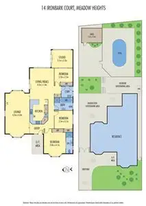 Floorplan of Homely house listing, 14 Ironbark Court, Meadow Heights VIC 3048
