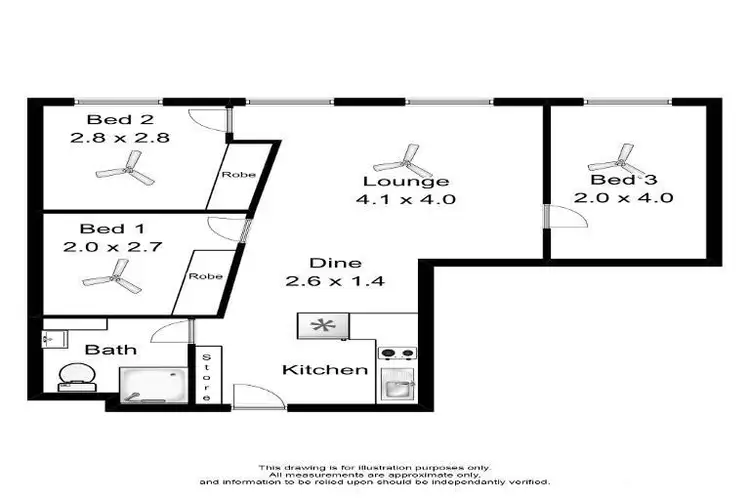 Floorplan of Homely apartment listing, 803/23 King William Street, Adelaide SA 5000
