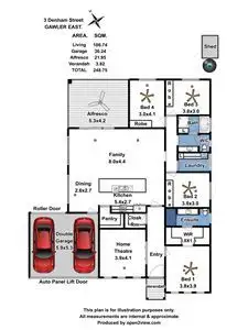 Floorplan of Homely house listing, 3 Denham Street, Gawler East SA 5118