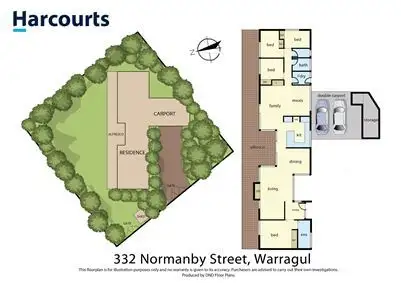Floorplan of Homely house listing, 332 Normanby Street, Warragul VIC 3820