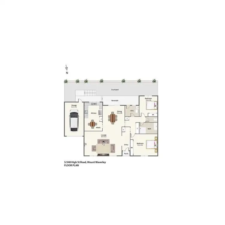 Floorplan of Homely unit listing, 5/346-352 High Street Road, Mount Waverley VIC 3149