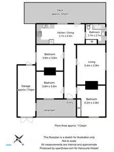 Floorplan of Homely house listing, 38 Lochner Street, West Hobart TAS 7000