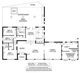 Floorplan of Homely house listing, 11 Camelot Crescent, Seacombe Heights SA 5047