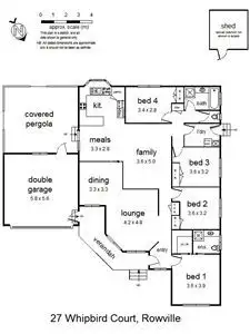 Floorplan of Homely house listing, 27 Whipbird Court, Rowville VIC 3178