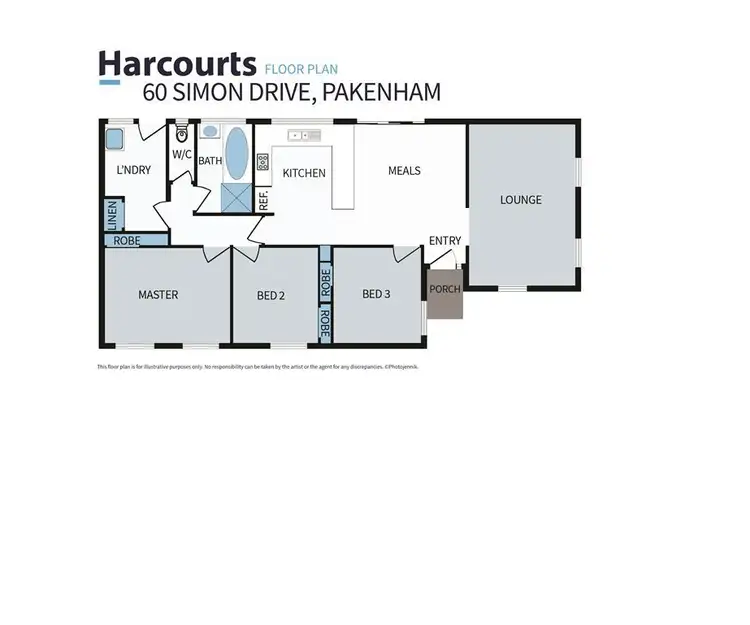 Floorplan of Homely house listing, 60 Simon Drive, Pakenham VIC 3810