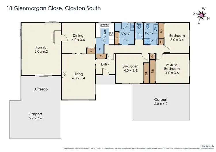 Floorplan of Homely house listing, 18 Glenmorgan Close, Clayton South VIC 3169