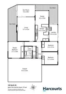 Floorplan of Homely house listing, 108 North Street, Devonport TAS 7310