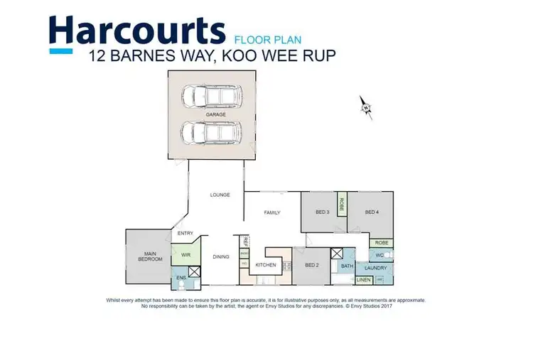 Floorplan of Homely house listing, 12 Barnes Way, Koo Wee Rup VIC 3981