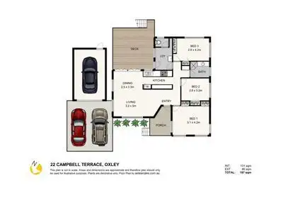 Floorplan of Homely house listing, 22 Campbell Terrace, Oxley QLD 4075